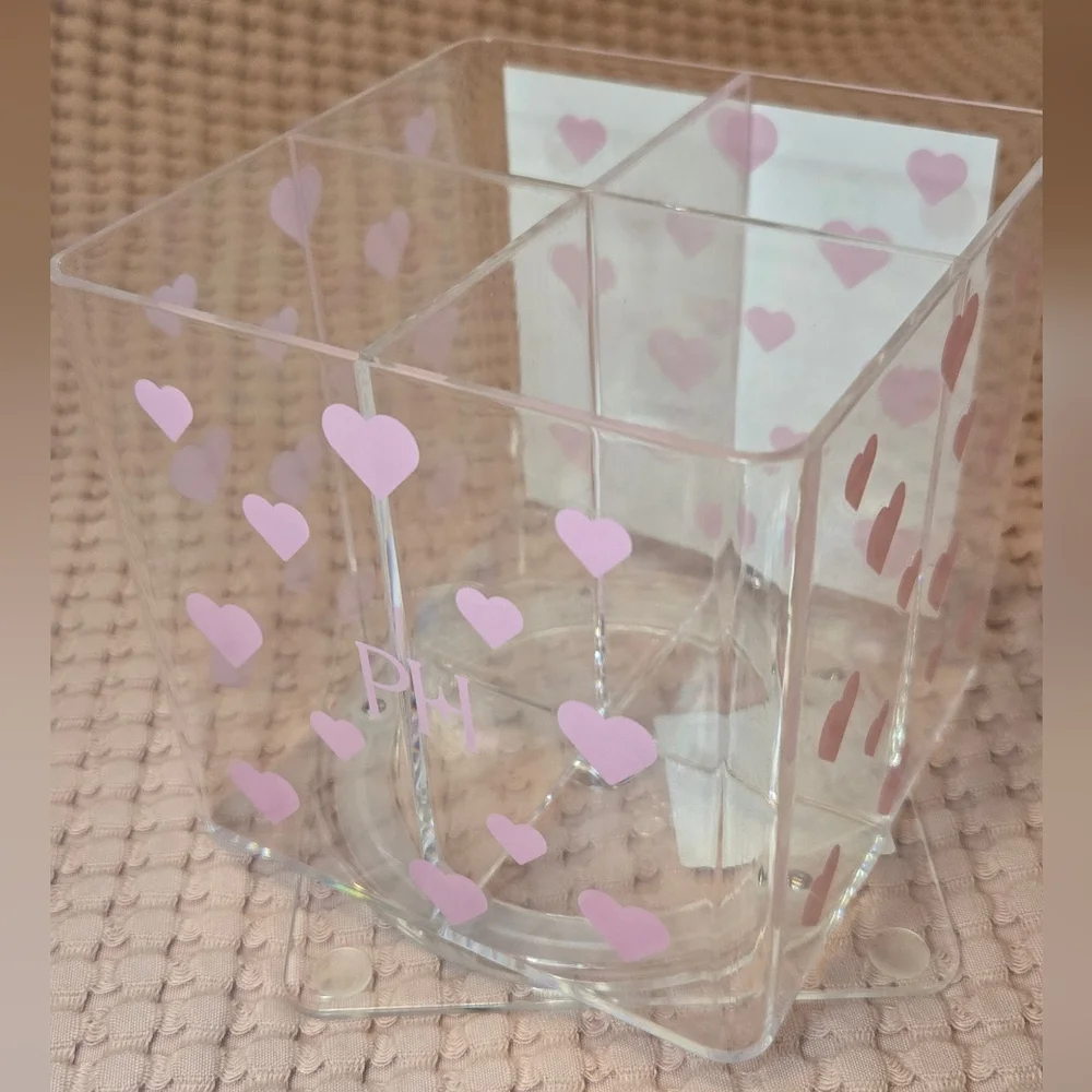 Paris Hilton Pink Heart Makeup Organizer